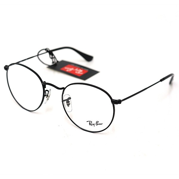 レイバン Ray-Ban ROUND METAL OPTICS オプチカルフレーム メガネ RX3447V 2503 51□21 145 ブラック メタル【中古】Sランク