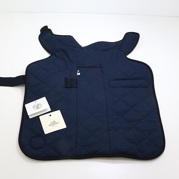 エルメス HERMES 犬用キルティングコート M ネイビー【中古】Sランク_1