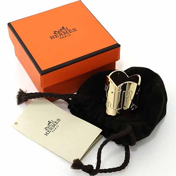 エルメス HERMES スカーフリング 《パルテノン》 カレ用 真鍮 H603882S 00 パーマブラス 未使用品