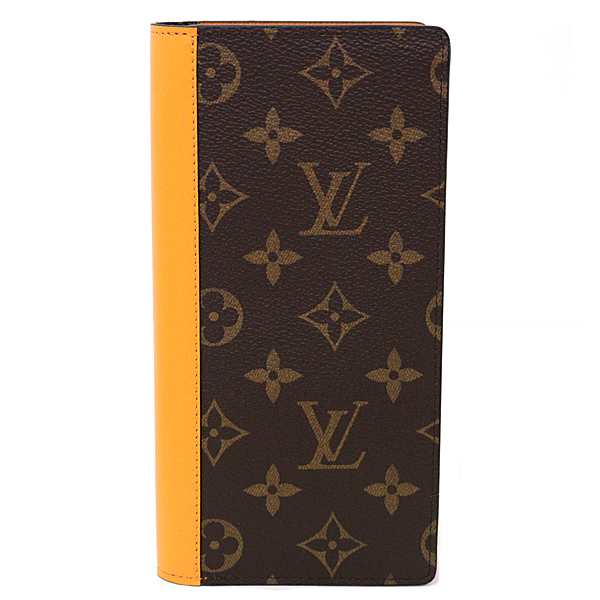 ルイ ヴィトン LOUIS VUITTON ポルトフォイユ･ブラザNM 長財布 ロングウォレット M82551 ブラウン サフランオレンジ  未使用品｜au PAY マーケット