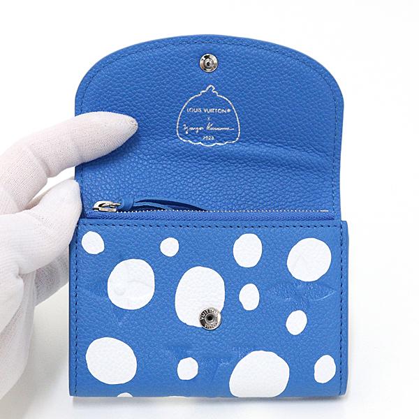 ルイヴィトン LOUIS VUITTON 草間彌生財布 M81984 水色 【中古】Sランク_4