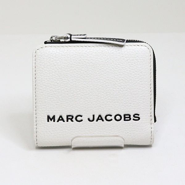 マークジェイコブス MARC JACOBS 二つ折り財布 M0017061 コンパクト シルバー金具 【中古】Sランク