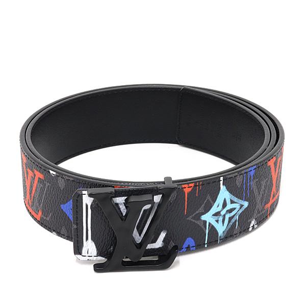 ルイヴィトン メンズベルト LVバックル モノグラム･エクリプス グラフィティ リバーシブル M0637 95/38【中古】 46,200円