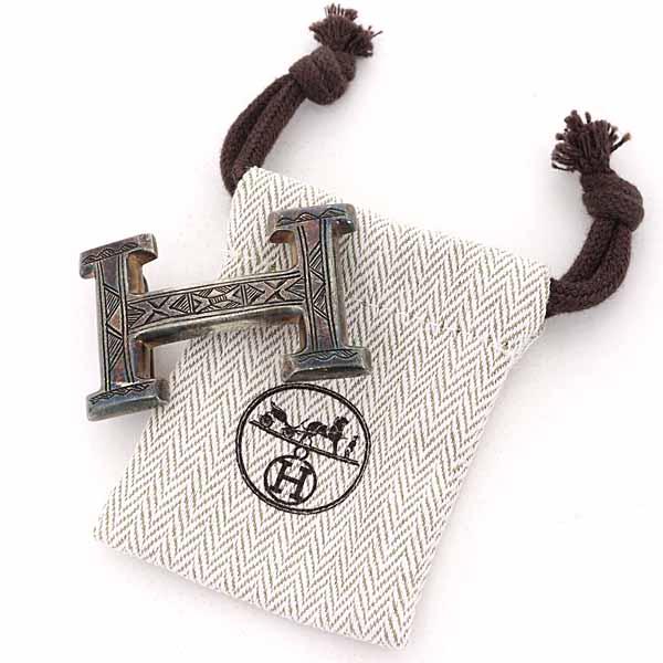 エルメス HERMES H トゥアレグ バックル ベルト シルバー925 AG925 【中古】Aランク_1