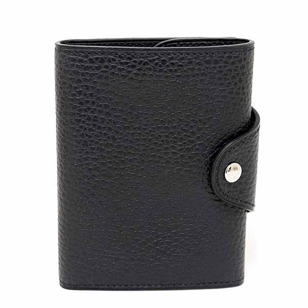 エルメス HERMES イリヤード コンパクト カードケース レザー B刻印(2023年製) ブラック シルバー金具 【中古】Sランク