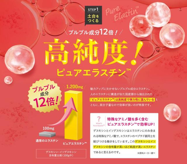 Fuwamore フワモア 30粒 サプリメント エラスチン 王乳 コラーゲン 