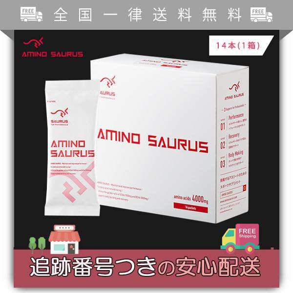 アミノサウルス 14本入り×1箱 AMINO SAURUS BCAA3000mg＋アルギニン オルニチン シトルリン1000mg 配合 マラソン  サッカー｜au PAY マーケット