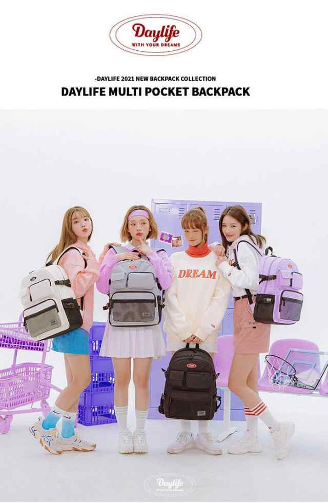Daylife Multi Pocket Backpack New 21 バックパック リュック 黒 韓国 可愛い 大容量 デイライフ 学生 人気の通販はau Pay マーケット Minime Au Pay マーケット店