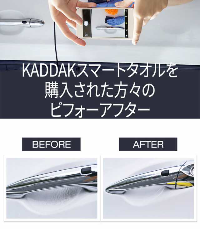 Kaddak カダック スマートタオル 車キズ 傷消しクリーナー 車傷 汚れ 除去 New ナノ技術 光沢材 潤滑剤 ミネラル成分の通販はau Pay マーケット Minime