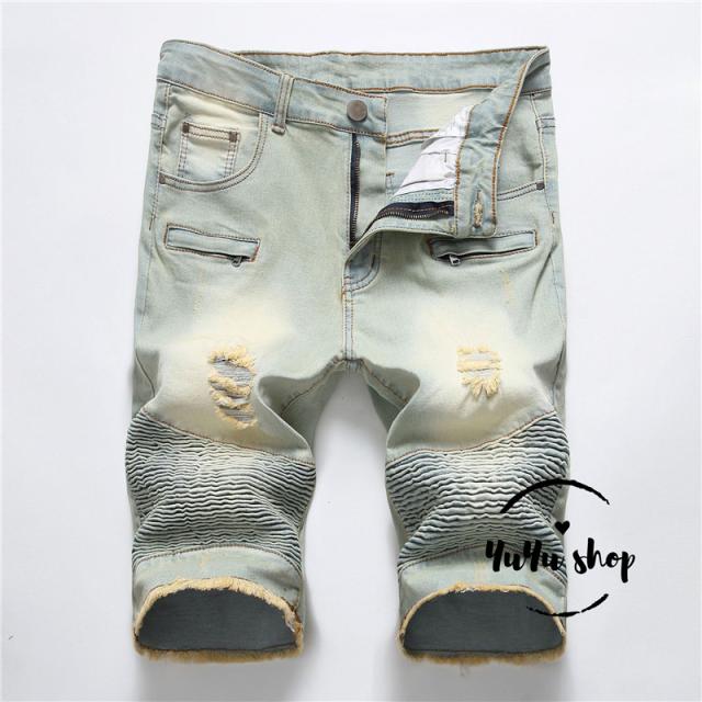 ジーンズ メンズ ハーフパンツ バイカーパンツ ジーパン ハーフ丈 デニムパンツ ハーフデニム ショートパンツ ウォッシュ ダメージの通販はau Pay マーケット ゆうゆう