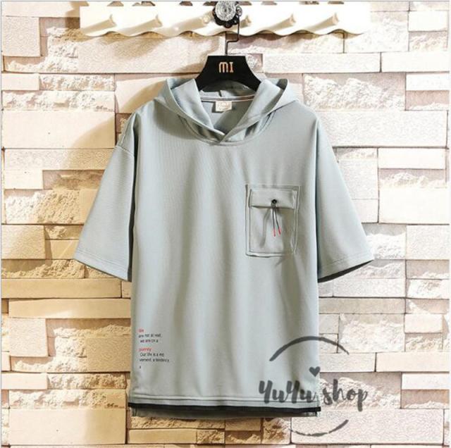 パーカー メンズ 半袖 夏物パーカー プルオーバー 五分 カジュアル トップス フードtシャツ 切り替え 夏 父の日の通販はau Pay マーケット ゆうゆう