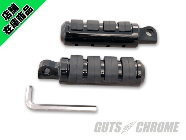 27-1457 V-TWIN cats pawフットペグセット 黒いこと