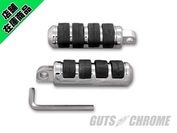 27-1582 ○V-TWIN cats pawフットペグセット クローム バイクパーツ