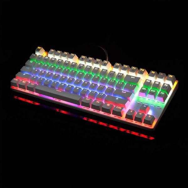 Hivenets 87キー メカニカルキーボード 青軸 ゲーミングキーボード 10パターン Led バックライトモード 有線の通販はau Pay マーケット 青い手商店