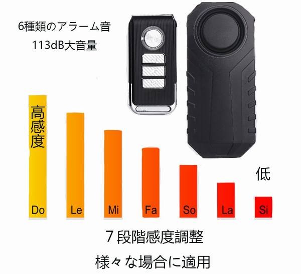 リモートコントロール 振動アラーム 車防犯アラーム 盗難防止 3次元変位センサー 113db 大音量 Ip55防水 ７レベル調整可能な感度 Sos機能の通販はau Pay マーケット 青い手商店