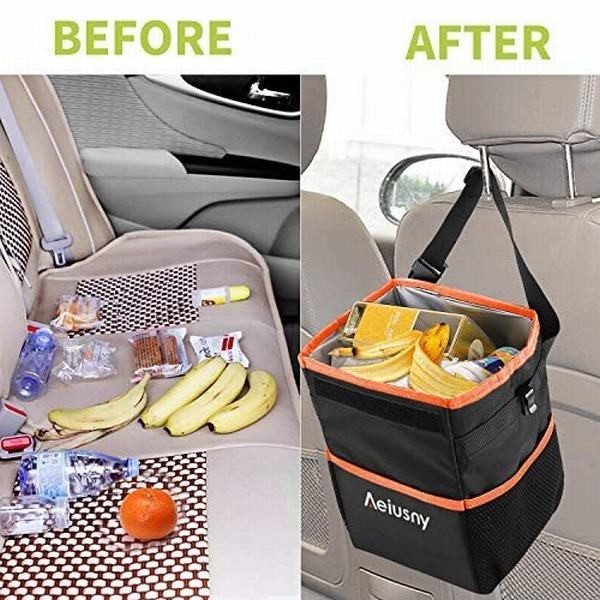 Aeiusny 車用 ゴミ箱 ごみ箱 大容量 折りたたみ式 倒れない 蓋つき 防水 固定 洗濯 簡単に取付可能 おしゃれ くるの通販はau Pay マーケット 青い手商店