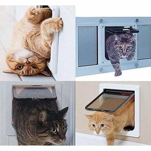 Popetpop ペットドア 犬猫出入り口 キャットドア 扉 猫 小犬用 ペット用出入り口 室内用キャットドア 犬猫用ドアの通販はau Pay マーケット 青い手商店