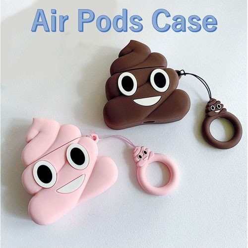 エアポッドケース かわいい キャラクター シリコン イヤホンケース Airpods 落下防止 カラビナ付き キャラクター うんこちゃんエアポッドの通販はau Pay マーケット 青い手商店