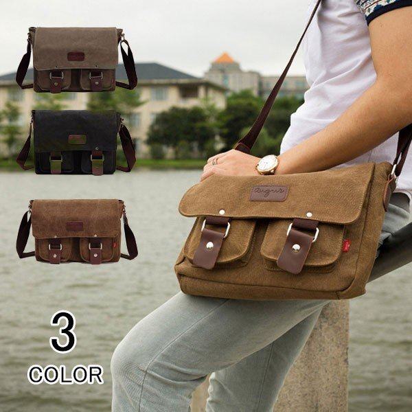 ショルダーバッグ ビジネスバッグ メンズ レディース 斜めがけ 肩掛け 帆布バッグ 大容量 通勤 通学 出張 旅行 軽量 アウトドア Ipadの通販はau Pay マーケット 青い手商店