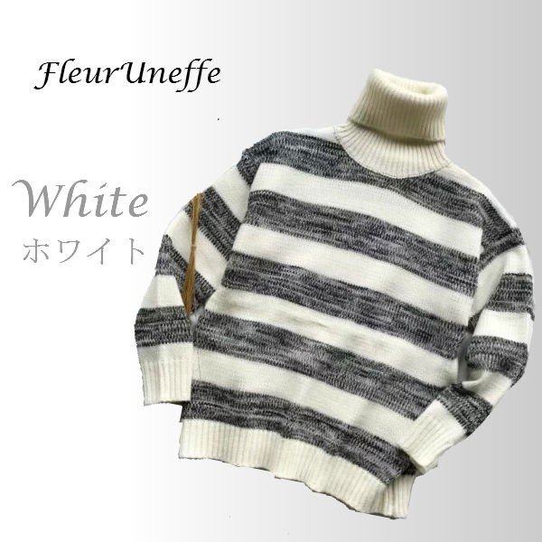 メンズ セーター タートルネック ボーダー デザイン ニット カジュアル トップス グレー 白黒 ブラック ホワイト 春の通販はau Pay マーケット 青い手商店