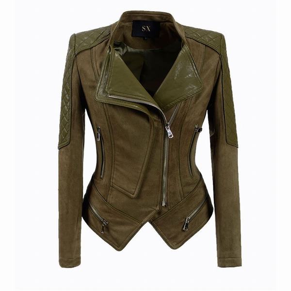 レザージャケット レディース ライダースジャケット 革ジャケット レディースアウター 革ジャン タイト 秋冬 欧米風 ショートジャケットの通販はau Pay マーケット 青い手商店