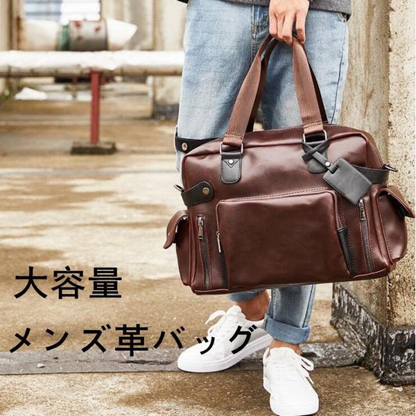 ビジネスバッグ 革バッグ メンズ ショルダーバッグ メンズバッグ 大容量 カバン斜め掛け 通勤 紳士鞄 珈琲色 2waysの通販はau Pay マーケット 青い手商店