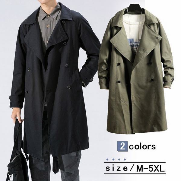 スプリングコート メンズ チェスターコート アウター 防風 ロング丈 コート ジャンパー ファッション コート カジュアル ロングコート 大の通販はau Pay マーケット 青い手商店