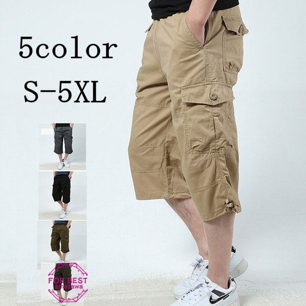 カーゴパンツ メンズ クロップドパンツ ベルト付き ハーフパンツ ショートパンツ 7分丈 ワークパンツ 大きいサイズ 100 綿 秋 夏の通販はau Pay マーケット 青い手商店