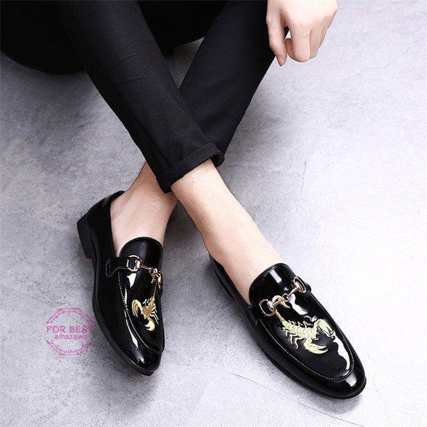 ビジネスシューズ ローファー メンズ スリッポン ストレートチップ イギリス風 革靴 紳士靴 ドライビングシューズの通販はau Pay マーケット 青い手商店