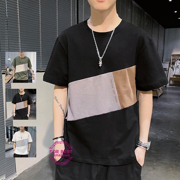 半袖tシャツ メンズ Tシャツ 重ね着風 五分袖tシャツ クルーネック 大きいサイズ カジュアル お洒落の通販はau Pay マーケット 青い手商店