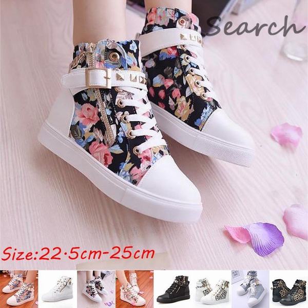 ハイカットスニーカー レディース インヒールスニーカー 通勤 通学 軽量 ぺたんこ靴 インソール 厚底靴 フラットシューズ カジュアルの通販はau Pay マーケット 青い手商店