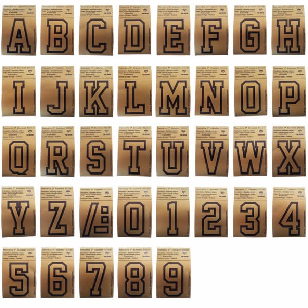 Alphabet Sticker アルファベットステッカー 37種類 A 9 ギルディング文字 レタリング The Missing Thailandの通販はau Pay マーケット Hutte