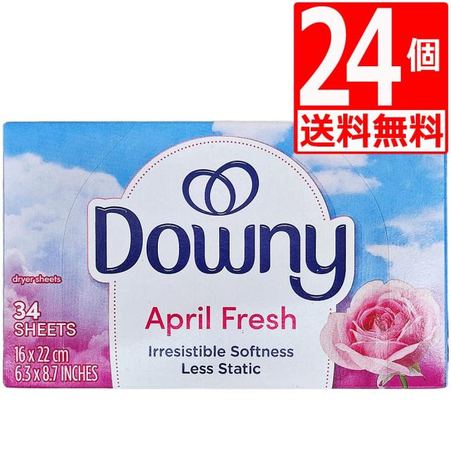 ダウニーシート34枚入　Downy Sheets　乾燥機用ドライシート　34枚×24個[合計2ケース][送料無料]　エイプリルフレッシュ