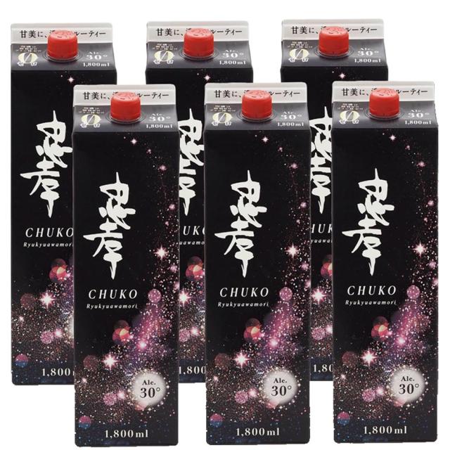 琉球泡盛 忠孝　30度　紙パック1.8L×6本[送料無料]
