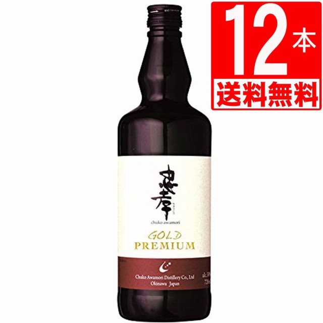 琉球泡盛 忠孝酒造　忠孝ゴールドプレミアム　Gold Premium　30度　720ml×12本瓶[送料無料]