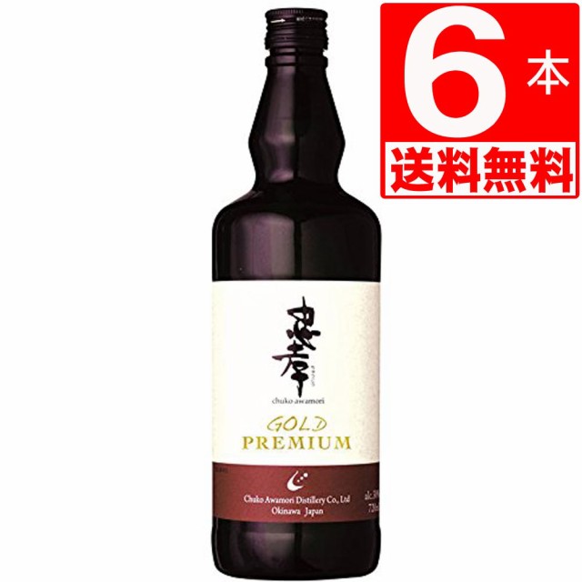 琉球泡盛 忠孝酒造　忠孝ゴールドプレミアム　Gold Premium　30度　720ml×6本瓶[送料無料]