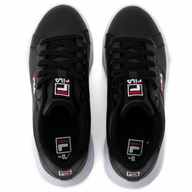 UFW23046014 COURT PLUMPY LITE(コートプランピーライフ) Black/White/F-Red【FILA フィラ メンズ  レディース ユニセックス スニーカー