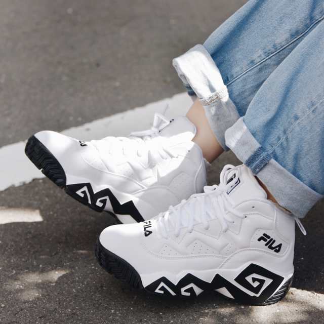 FHE102005 MB WHITE【FILA フィラバスケ バッシュ カジュアル ストリート 復刻 バスケット】｜au PAY マーケット