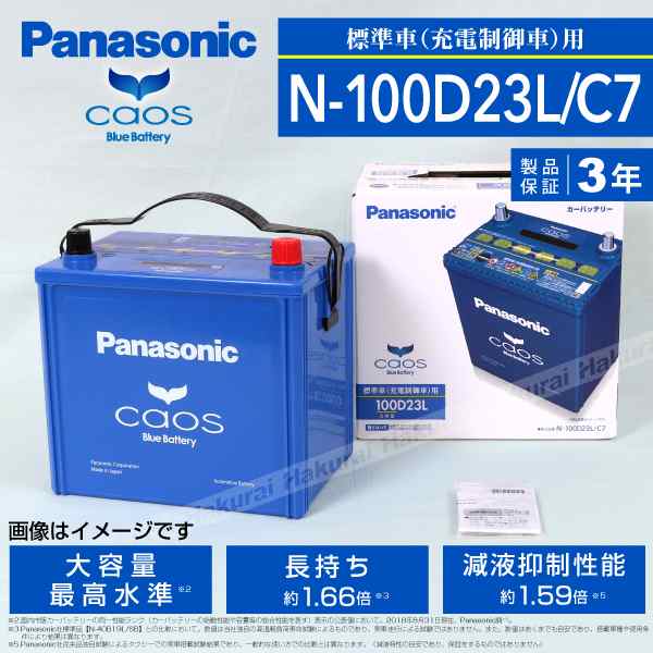 N-100D23L/C7 トヨタ ラクティス PANASONIC カオス ブルーバッテリー 国産車用 保証付 送料無料の通販はau PAY マーケット  - ハクライ