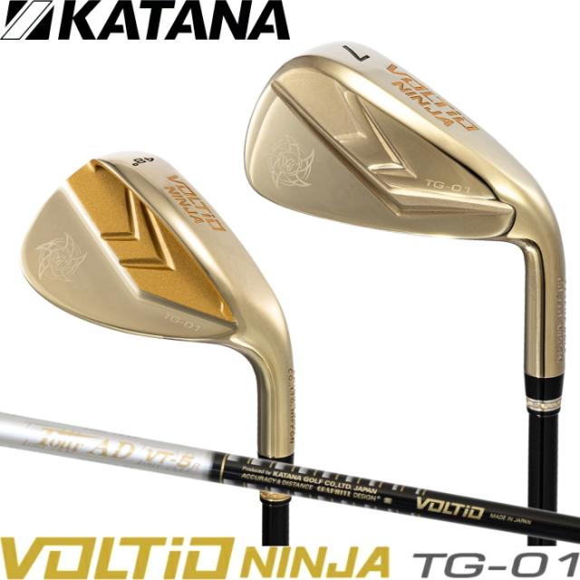 【特典アイアンカバー付】KATANA GOLF カタナゴルフ VOLTIO NINJA ボルティオ ニンジャ TG-01 HOLLOW アイアン 8本組 TOUR AD VT カーボンシャフトの通販は 242,000円