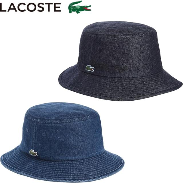 LACOSTE ラコステ ワンポイントデニム バケットハット L1262  MADE IN JAPANの通販は