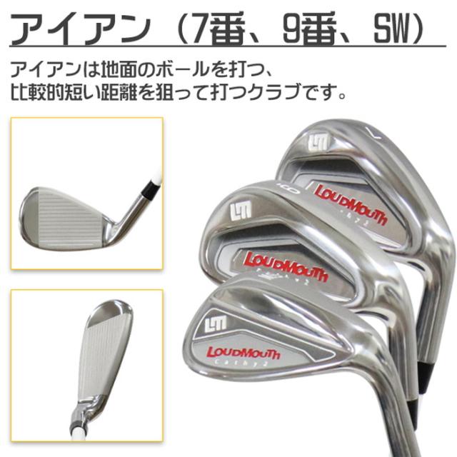 LOUDMOUTH ラウドマウス LM-LS0004 ゴルフクラブセット 7本組(1W,5W,U5,I7,I9,SW,PT) 281 Electric Pineapple パイナップル ※キャディの通販は LOUDMOUTH ラウドマウス LM-LS0004 ゴルフクラブセット 7本組(1W,5W,U5,I7,I9,SW,PT) 281 Electric Pineapple パイナップル ※キャディの通販は