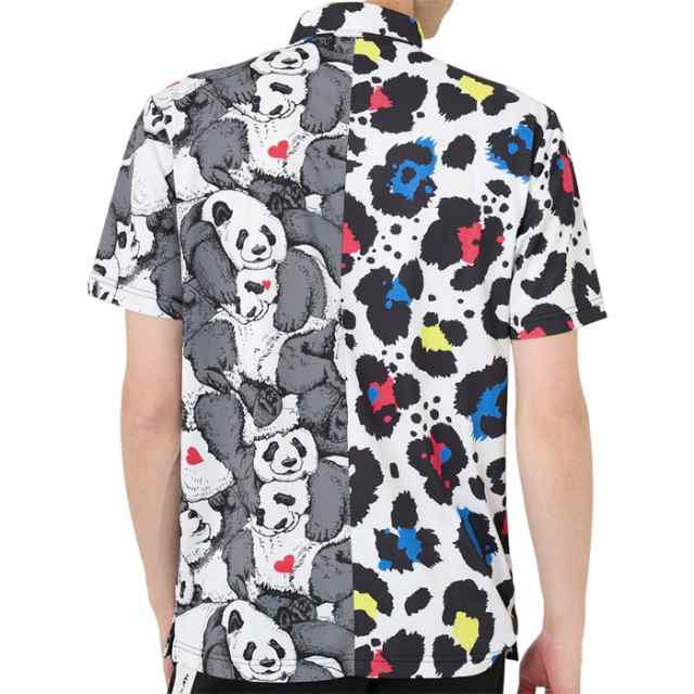 Loudmouth ラウドマウス クレイジーパターン 半袖 ポロシャツ 763602-352　Neon Leopard　ネオンレオパード 【メンズ/ゴルフウェア】の通販は