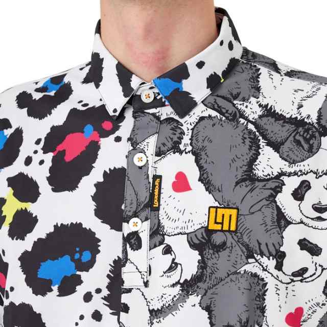 Loudmouth ラウドマウス クレイジーパターン 半袖 ポロシャツ 763602-352　Neon Leopard　ネオンレオパード 【メンズ/ゴルフウェア】の通販は