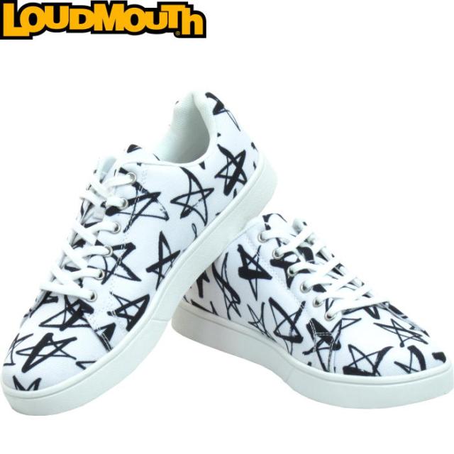Loudmouth ラウドマウス LM-GS0002 スパイクレス ゴルフシューズ　Shooting Stars White（118） 【メンズ/レディース】の通販は