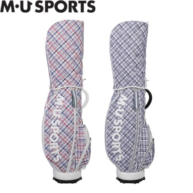 M・U SPORTS　MUスポーツ　703J6104 マルチバイアスチェック柄 キャディバッグ レギュラーソールの通販は
