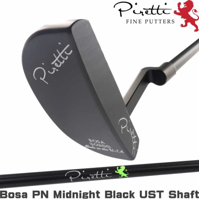 Piretti ピレッティ ボーサPN　ミッドナイトブラック パター USTマミヤ シャフト 限定カスタム品 （Bosa Midnight Black Putter UST Mami