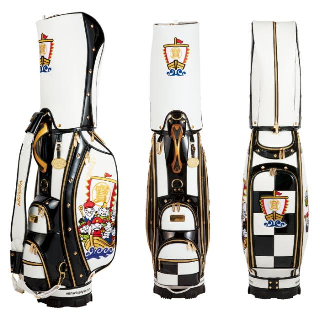 WINWIN STYLE ウィンウィンスタイル　七福神/SEVEN GODs　キャディバッグ/カートバッグ　9型  CART BAG GOLD Version LEMの通販は