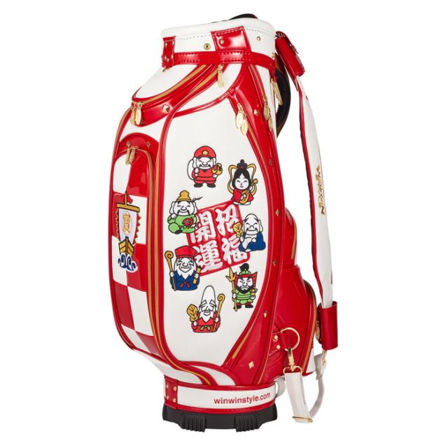 WINWIN STYLE ウィンウィンスタイル　七福神/SEVEN GODs　キャディバッグ/カートバッグ　9型  CART BAG GOLD Version LEMの通販は