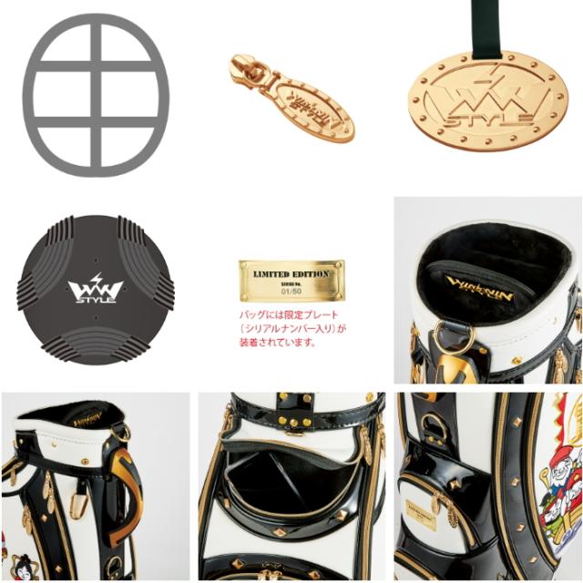WINWIN STYLE ウィンウィンスタイル　七福神/SEVEN GODs　キャディバッグ/カートバッグ　9型  CART BAG GOLD Version LEMの通販は